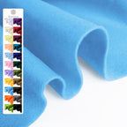 Sky Blue Soft Felt Fabric Sheet, 1.6mm Thick by Grainear