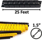 Electriduct 1.5 Inch Heavy Duty Spiral Wrap HDPE Flexible Plastic Cable Sleeve - Image 3
