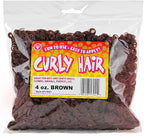 Hygloss 4 oz Curly Doll Hair for Crafts Brown- Premium Synthetic Hair for Doll by HyglossProductsInc