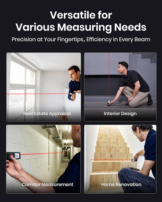 Laser Measure Device, MiLESEEY 229ft Digital Laser Tape Measure - Image 8