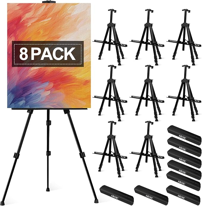 AROIC Art Painting Artist Easel Stand, Painting Display Easel Stand, Portable by AROIC