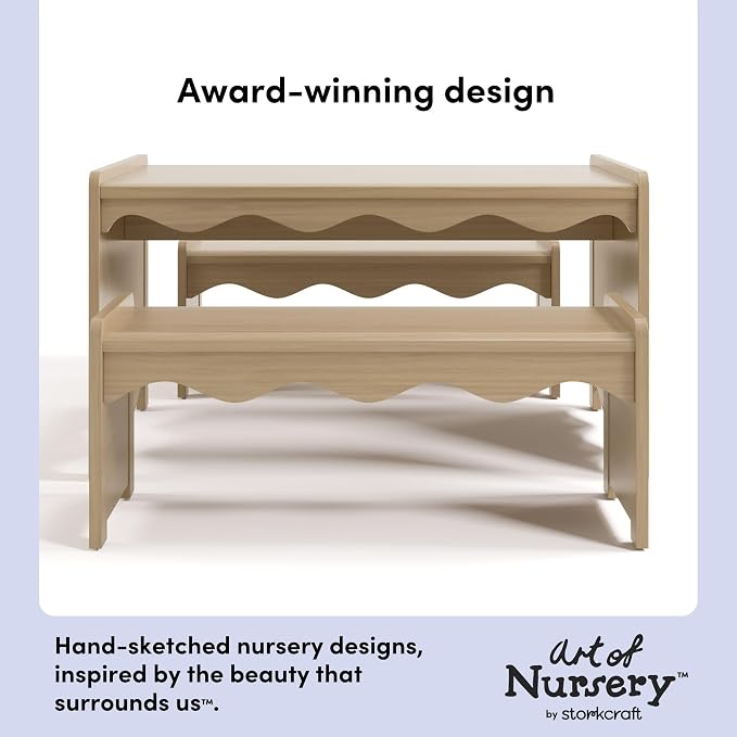 Storkcraft Casablanca Montessori Indoor Kids Table & Bench Set – GREENGUARD - Image 3