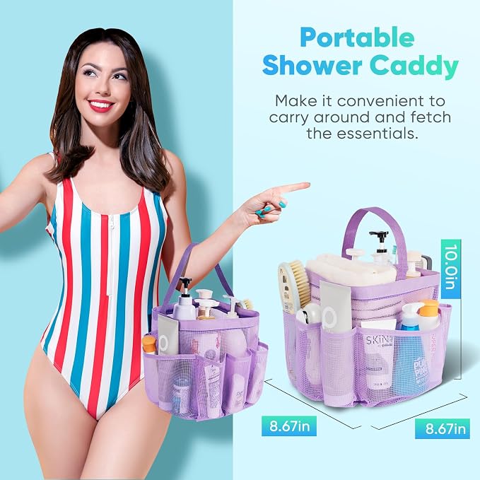 EUDELE Mesh Shower Caddy Portable - Image 4