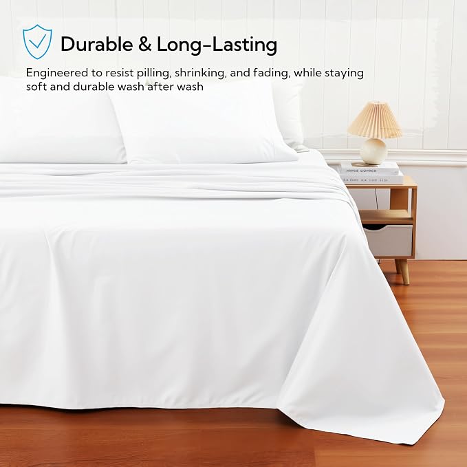 Cotton Flat Sheets Only, 600 TC 100% Cotton Flat Sheet Top Sheet Only, Cal King - Image 5