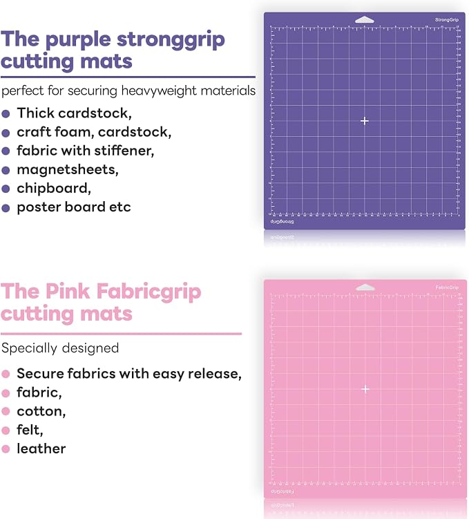 Cutting Mat for Cricut, 12x12 inch 4 Pack Variety Cutting Mats LightGrip - Image 5