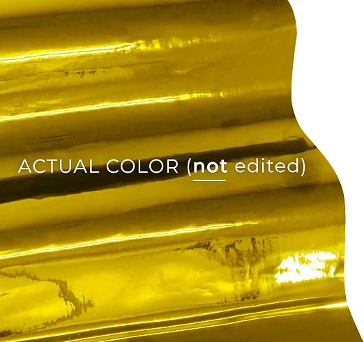 VViViD Chrome Gold Gloss DECO65 Permanent Adhesive Craft Vinyl - Image 2