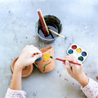 100PCS Paint Tray Palettes Plastic Paint Pallets Watercolor Palette Painting - Image 6