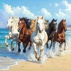 Horse Diamond Art Kits for Adults, 5D Animal Diamond Painting 14x14in | 5D by Dugsmgd
