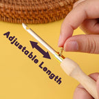 AUGSUN 13Pcs Punch Needle Kit, Punch Needle Tool Adjustable Punch Needle - Image 5