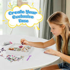 DIY Vase Mosaic Painting Kit, DIY Mosaic Arts and Craft Kits - Image 2