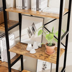 GRUSIGN Triple 4 Tier Book Shelf, Modern Bookcase Shelf, Freestanding Large - Image 6
