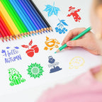 JULMELON 20Pcs Fall Stencils for Painting on Wood Cute Autumn Crafts Kids | - Image 5