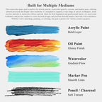 Fuxi Watercolor Notebook 8.5" x 11", 140 lb Cold Press Watercolor Paper - Image 6