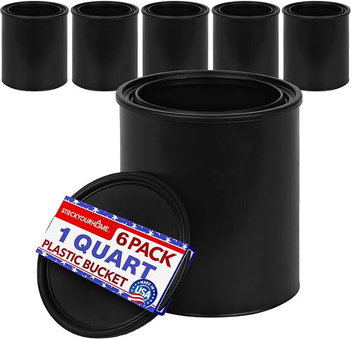 1-Quart Plastic Paint Bucket by StockYourHome