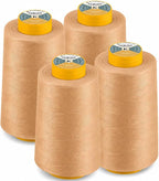 AK Trading 4-Pack Light TAN All Purpose Sewing Thread Cones of High Tensile by Fabrics%7CEventDecor%7CCrafts%7CUpholsteryFoam
