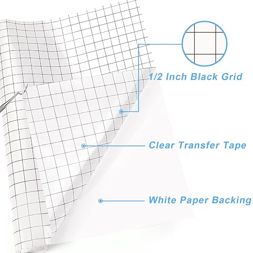 HTVRONT Transfer Tape for Vinyl, Strong Tack | For Shimmer Adhesive Vinyl - Image 5