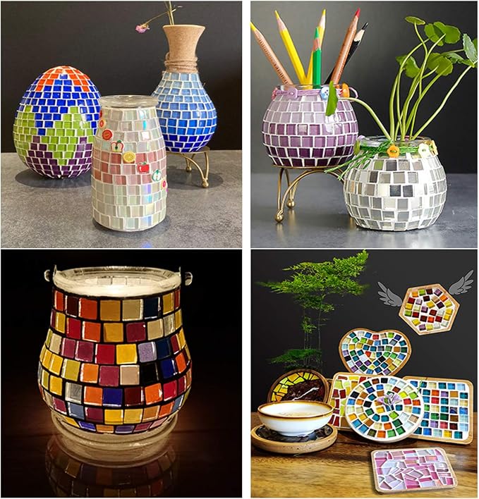 Mosaic Tiles Squares Chocolate Crystal Mosaic Glass Tile - Image 9