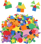313 Pcs Foam Shape Stickers Assorted Colors Self Adhesive Foam Geometric Shape by Unknown