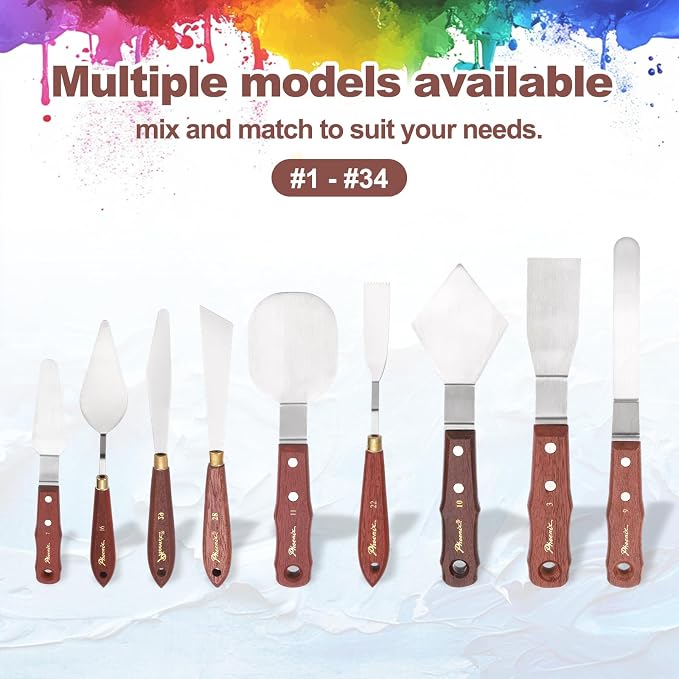 MECCANIXITY Pack of 1 Large Palette Knife No.7, 10.2" Long Palette Knives - Image 5
