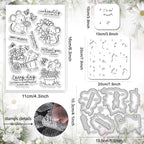 5Pcs Cute Mouse Clear Stamps and Dies - Image 2
