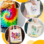 Vodolo White Bags for Tie Dye, Tie Dye Kits for Adults Kids Women Large Groups - Image 8