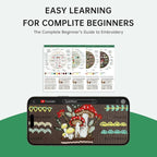 CYANFOUR Embroidery Kit for Beginners, 4 Stages to Learn 38 Stitches, - Image 7