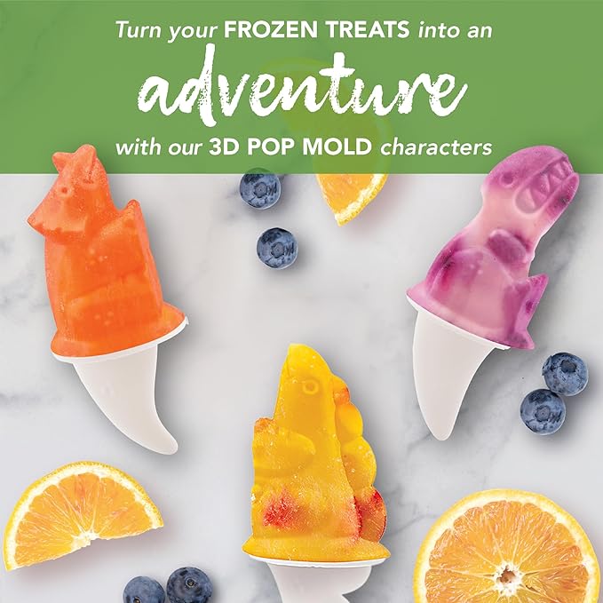 Tovolo, Freezer Pop Molds Dinos Set 4 - Image 3