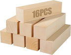 16PCS Basswood Carving Blocks 6 x 1.5 x 1.5 Inch Whittling Wood Blocks Wooden by Oungy