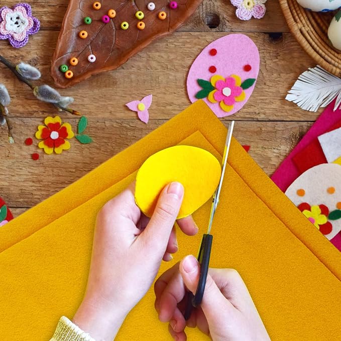 Jtnohx Color Felt, Soft Felt Sheets, 1.4mm Thick 8"x12" Handicraft Felt Fabrics - Image 6