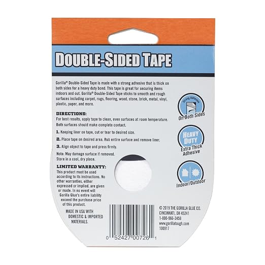 Gorilla Double-Sided Tape, 1.41" x 8 yd - Image 6