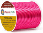 Mandala Crafts 18 Gauge Hot Pink Anodized Aluminum Craft Wire, 100 FT | Colored by MandalaCrafts