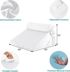 Bedluxe 3Pcs Orthopedic Bed Wedge Pillow Set, Foam Wedge Pillow Post Surgery - Image 5
