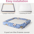 ICZW Gripper Strip Frame Punch Needle Rug Hooking Frame - Image 7