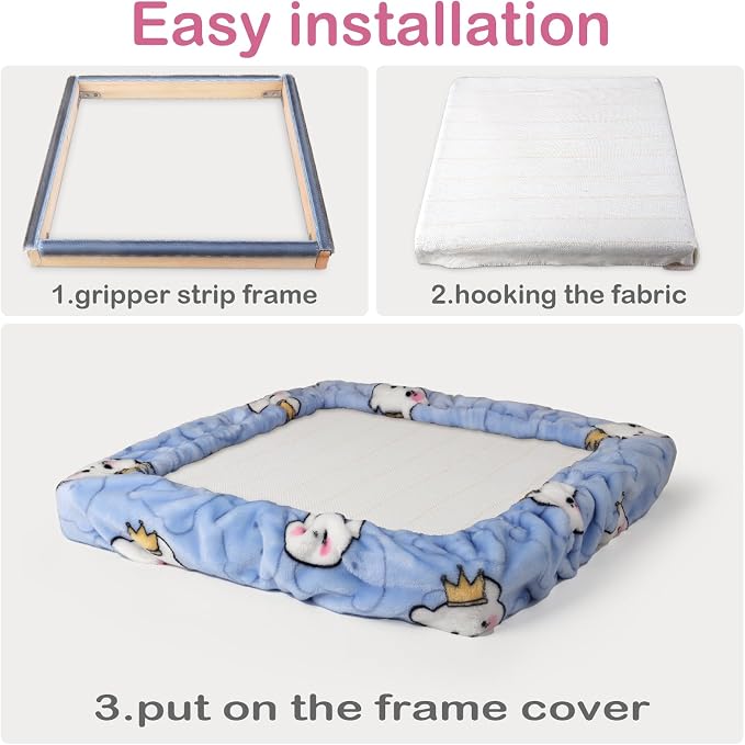 ICZW Gripper Strip Frame Punch Needle Rug Hooking Frame - Image 7