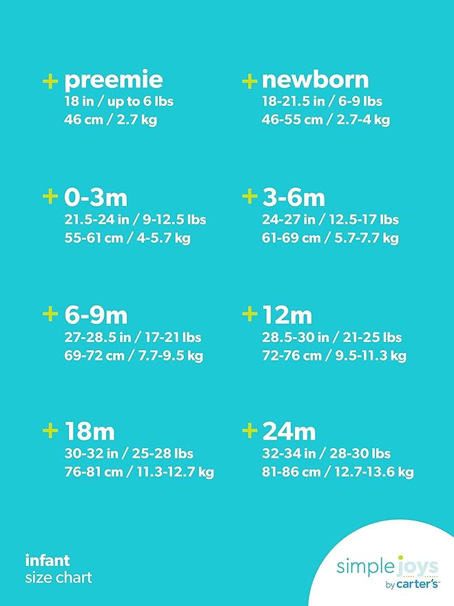 Simple Joys by Carter's Baby Neutral 2-Pack Cotton Footed Sleep and Play