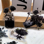 50-Piece Gothic Black Rose Stickers - Image 2