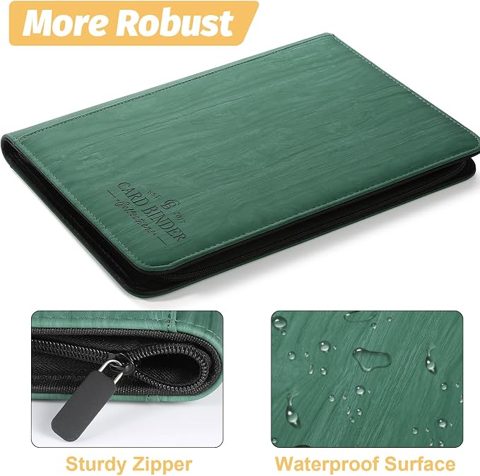 9 Pocket Card Binder, Premium Zip Trading Card Binder, 540 Double Sided Pocket - Image 3