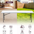SUPER DEAL 8FT Folding Picnic Table - Image 7