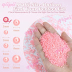qiipii 7500PCS 2mm Tiny Dark Pink Half Round Pearls - Image 3