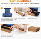 Card Storage Box, Reversible Blue Gold Trading Card Organizer - Image 7