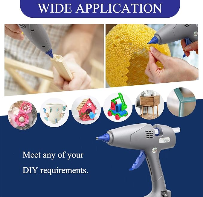 BLEDS Hot Glue Gun Full-Size, 80/120W Dual Temp, - Image 6