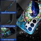 for Samsung Galaxy S26 Ultra Case, Crow Faux Stained Glass Pattern Glossy 2 in - Image 3