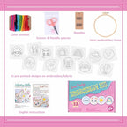 Louise Maelys 12 Pre-Stamped Embroidery Kits - Image 2