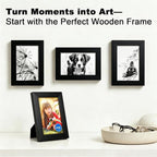 RPJC 4x6 inch Picture Frames Made of Solid Wood High Definition Glass - Image 2