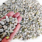 1.1 LB Natural Small Jade Gravels Mini River Rocks, Light Green Mix | - Image 5