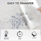 RENLITONG Silver Iron on Vinyl 12Inch by 20ft Roll Heat Transfer Vinyl - Image 6