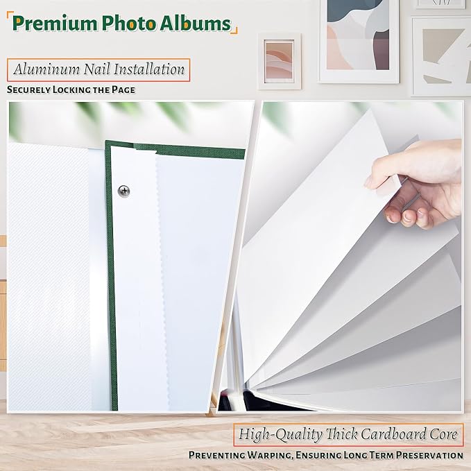 Artfeel Photo Album Self Adhesive Scrapbook, 60 Pages Large Photo Book - Image 4