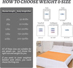Weighted Blanket 7lbs Twin Size Orange Grey 41"x60" Weighted Blankets Heavy - Image 5