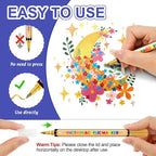 Betem Dual Tip Acrylic Paint Pens, 30 Metallic Paint Markers - Image 4