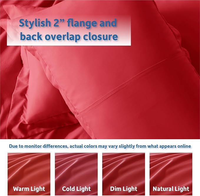 Nestl Red Duvet Cover King Size - Image 8